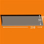 25 bandes 210 mm x 53 mm simple soudure fond noir Yvert 18053