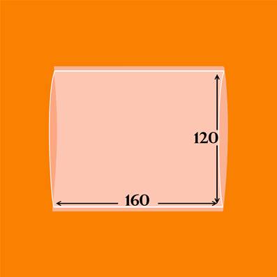 10 pochettes 160 x 120 D double soudure fond transparent YT181608