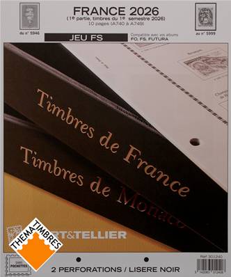 Jeu France Futura FS 2026 1er semestre Yvert et Tellier 301240