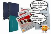 2 albums supra + Jeu SPM 1986 à 2025 Yvert et Tellier 913161