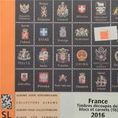 Feuilles standard ST-LX 1B timbres découpés blocs carnets France 2016 DAVO