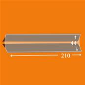 25 bandes ID double soudure fond noir 210 x 44 mm ID1044