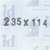 10 bandes ID double soudure fond noir 235 x 114 mm ID1114 HA235114