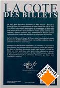 La cote des billets 1800 à 2000 de la banque de France et du Tresor Fayette 2026