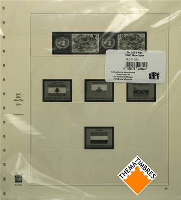 Feuilles ONU NEW YORK 2024 SAFE DUAL 2052-24