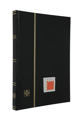 classeur pour timbres 32 pages blanches BASIC W32 noir Leuchtturm 324812