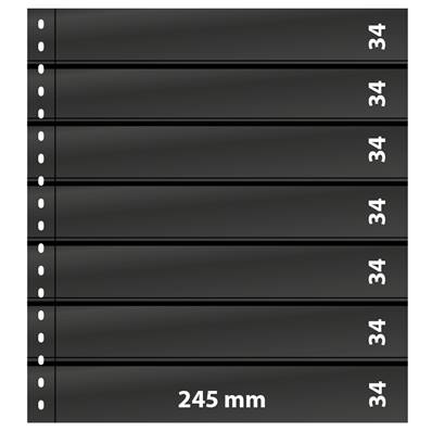 10 feuilles 7 bandes noires OMNIA 07P LINDNER