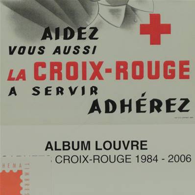 Feuilles Croix Rouge 1984 à 2006 Album Louvre Edition Ceres FFCR2