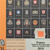 Feuilles standard ST-LX 1B timbres découpés blocs carnets France 2019 DAVO