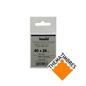 50 pochettes Hawid 6027 simple soudure fond noir 40 x 26 mm 316013
