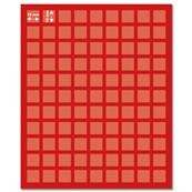 medaillier 99 cases carrés 19 mm rouge Yvert et Tellier 20276