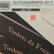 Jeu France Futura FS 2017 2e sem. Autoadhsifs Yvert et Tellier 770014