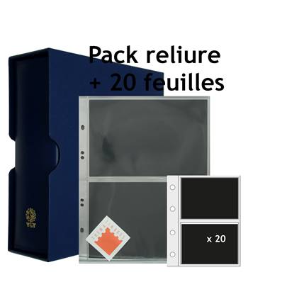 Album galion bleu et 20 feuilles pour 2 Billets Yvert et Tellier 92822