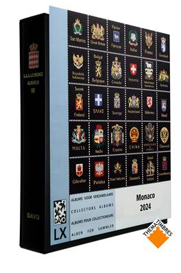 Reliure 3 Luxe MONACO ALBERT II et feuilles 2024 DAVO