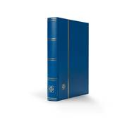 classeur pour timbres 64 pages blanches BASIC W64 bleu Leuchtturm 327876