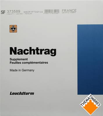 Feuilles SF timbres crypto de France de 2024 Leuchtturm N15CRYPTOSF/24 373589