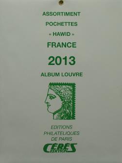 Jeu de pochettes pour feuilles France 2013 Album Louvre Edition Ceres HBA13