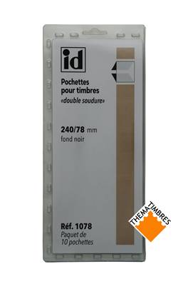 10 bandes Hawid double soudure fond noir 235 x 78 mm ID1078 HA235078