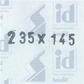 10 bandes ID double soudure fond noir 235 x 145 mm ID1145 HA235145