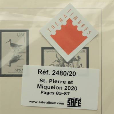 Feuilles Saint Pierre et Miquelon 2020 SAFE DUAL 2480-20