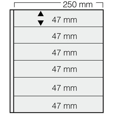 5 Feuilles transparentes Garant 6 bandes SAFE 826