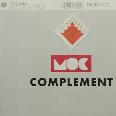 Feuilles complément Monaco avec pochettes 2020 MOC CC16/20 365010