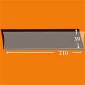 25 bandes 210 mm x 39 mm simple soudure fond noir Yvert 18039