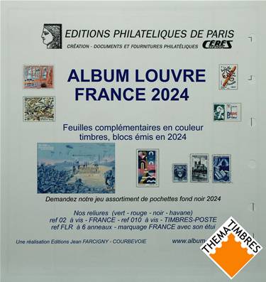 Feuilles France 2024 Album Louvre Editions Ceres FF24