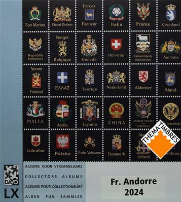 Feuilles Luxe ANDORRE Francais 2024 DAVO 1554