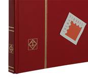 classeur pour timbres 32 pages noires BASIC S32 rouge Leuchtturm 309224