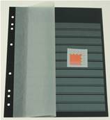 5 Feuilles cartonnées 11 bandes Noires OMEGA 11 SP Leuchtturm 346723