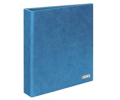 Album à vis pour feuilles mobiles Lindner 1190 bleu