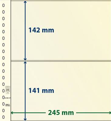 5 feuilles neutres double face LINDNER dT dT802217P