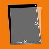 50 pochettes Lindner simple soudure fond noir 20 x 26 mm HA6023