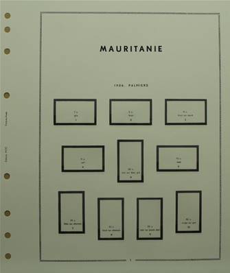 MAURITANIE 1906-1944 avec pochettes MOC 325504