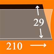 25 bandes 210 mm x 29 mm simple soudure fond noir Yvert 18029