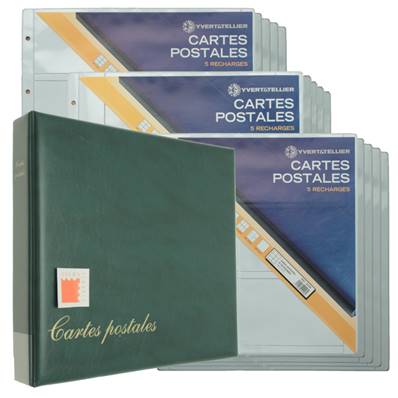 Album Luxe garni vert pour Cartes Postales Anciennes Yvert 20045