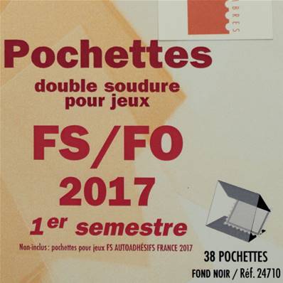 Pochettes 1er semestre 2017 pour FS FO Yvert et Tellier 24710