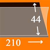 25 bandes Hawid simple soudure fond noir 210 x 44 mm HA1044 326937