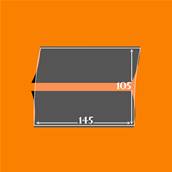 10 pochettes ID double soudure fond noir 145 x 105 mm ID1256