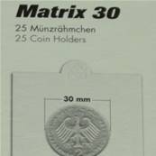 25 cadres autocollants 30 mm pour pieces Leuchtturm KRS 30 300462