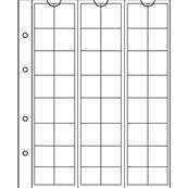 5 feuilles Numis 17 à 48 cases 17 mm Leuchtturm NH48 301127