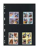 5 feuilles UNIPLATE noires 079 LINDNER