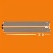 15 bandes Lindner double soudure fond noir 210 x 36 mm HA4036