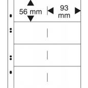 10 feuilles transparentes 8 poches Multi Collect Lindner MU1364