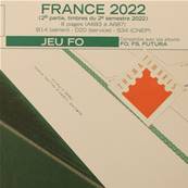 Jeu France Futura FO 2022 2e semestre Yvert et Tellier 137571