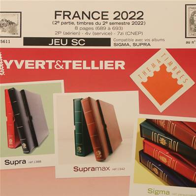 Jeu France SC 2022 timbres du 2e semestre Yvert et Tellier 137580