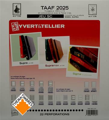 Jeu TAAF SC 2025 Yvert et Tellier 301131