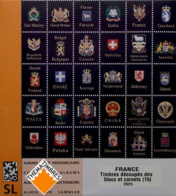 Feuilles standard ST-LX 1B timbres découpés blocs carnets France 2025 DAVO 53775