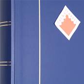 classeur pour timbres 60 pages blanches BASIC W60 bleu Leuchtturm 333952
